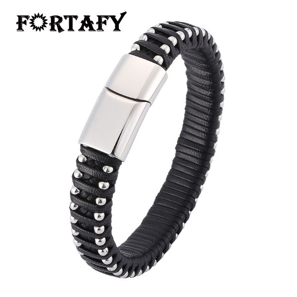 new punk rock men jewelry stainless steel bead chain braided leather bracelet male personalized bracelets bangle man gift ps0398, Golden;silver
new punk rock men jewelry stainless steel bead chain braided leather bracelet male personalized bracelets bangle man gift ps0398, Golden;silver