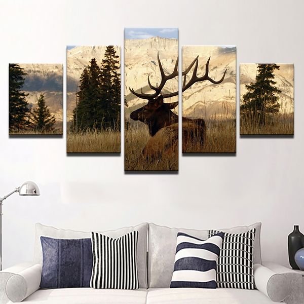 canvas hd prints paintings wall art framework for living room home decor 5 pieces mountain bull elk pictures animal deer posters
canvas hd prints paintings wall art framework for living room home decor 5 pieces mountain bull elk pictures animal deer posters