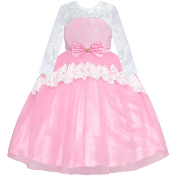 girls lace dress pink flower girl long sleeve wedding bridesmaid 2020 summer princess party dresses girl clothes pageant gowns, Red;yellow
girls lace dress pink flower girl long sleeve wedding bridesmaid 2020 summer princess party dresses girl clothes pageant gowns, Red;yellow