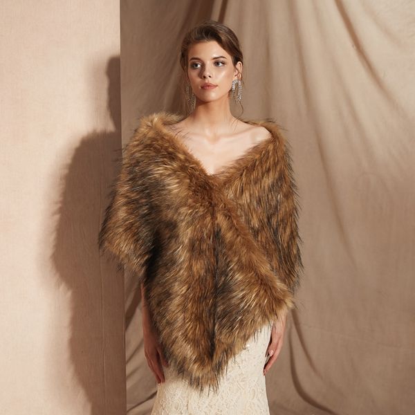 pj18097 fashion new women autumn winter fur wrap shawl soft and comfortale winter scarf ladies plush fur cape for coctail party, White
pj18097 fashion new women autumn winter fur wrap shawl soft and comfortale winter scarf ladies plush fur cape for coctail party, White