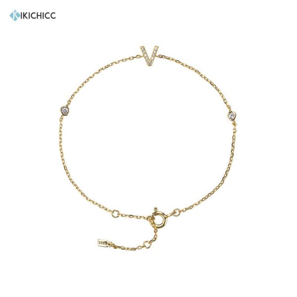 kikichicc 100% 925 sterling silver alphabet letter v initial k r bracelet cz zircon jewelry 2020 fashion name jewelry, Golden;silver
kikichicc 100% 925 sterling silver alphabet letter v initial k r bracelet cz zircon jewelry 2020 fashion name jewelry, Golden;silver