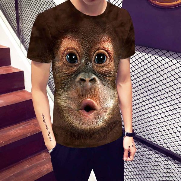 men's designer t-shirt 3d printing creative animal t-shirt short-sleeved shirt cool personality hip-hop street clothing #2274, White;black
men's designer t-shirt 3d printing creative animal t-shirt short-sleeved shirt cool personality hip-hop street clothing #2274, White;black