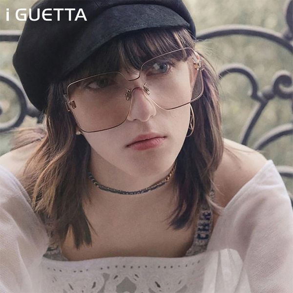 iguetta square sunglasses women 2019 vintage big frame designer jelly lens shades for women rimless glasses pu-162, White;black
iguetta square sunglasses women 2019 vintage big frame designer jelly lens shades for women rimless glasses pu-162, White;black
