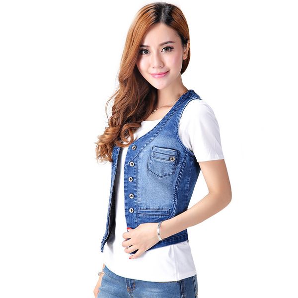 women's vests fashion denim vest women sleeveness jeans jacket casual slim summer waistcoats v-neck big size s-5xl (40-100)kg, Black;white
women's vests fashion denim vest women sleeveness jeans jacket casual slim summer waistcoats v-neck big size s-5xl (40-100)kg, Black;white