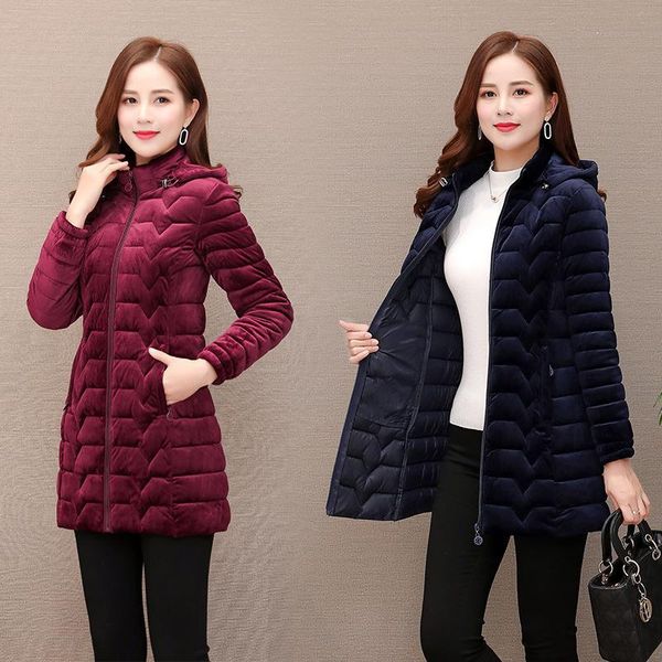 cotton gold velvet womens parka jacket long navy blue outwear hooded jacket winter warm doudoune femme hiver plusc size, Tan;black
cotton gold velvet womens parka jacket long navy blue outwear hooded jacket winter warm doudoune femme hiver plusc size, Tan;black