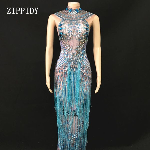 sparkly blue fringes dress singer performance tassels dresses party celebrate glisten rhinestones costume sleeveless long dress, Black;red
sparkly blue fringes dress singer performance tassels dresses party celebrate glisten rhinestones costume sleeveless long dress, Black;red