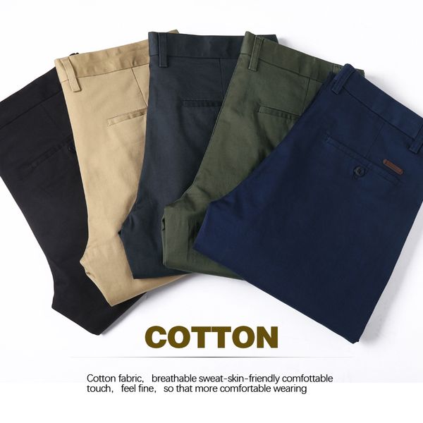 5 color classic men's solid color casual pants business fashion regular fit stretch khaki cotton trousers male brand green, Black
5 color classic men's solid color casual pants business fashion regular fit stretch khaki cotton trousers male brand green, Black