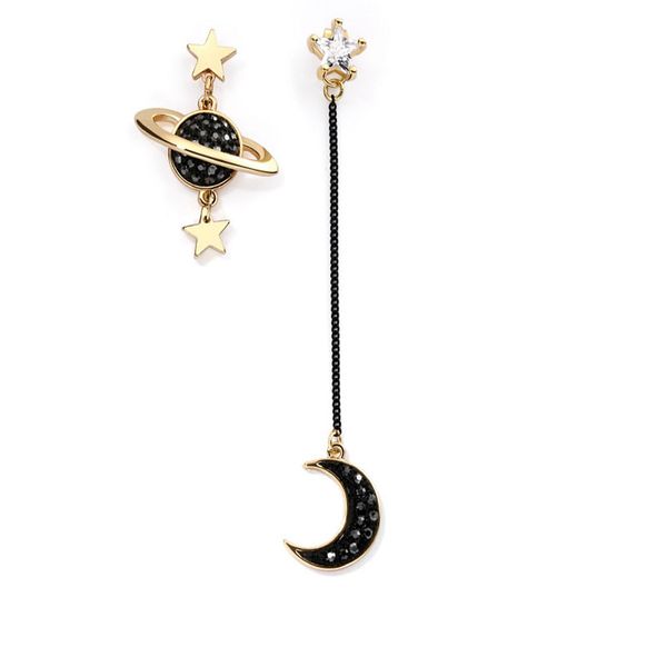 new asymmetric star moon earrings women's korean temperament earrings long personality pendant jewelry valentine's day gift, Silver
new asymmetric star moon earrings women's korean temperament earrings long personality pendant jewelry valentine's day gift, Silver