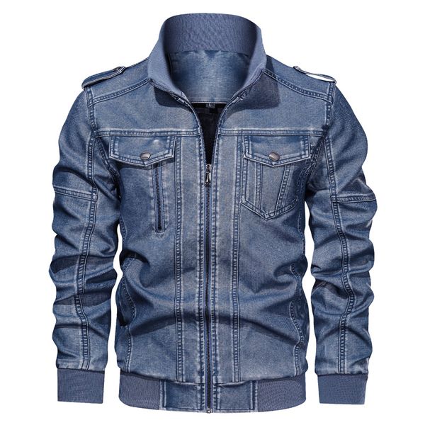 autumn faux leather jackets men vintage biker zipper coats outfit casual men's motorcycle pu leather jackets chaqueta hombre, Black
autumn faux leather jackets men vintage biker zipper coats outfit casual men's motorcycle pu leather jackets chaqueta hombre, Black