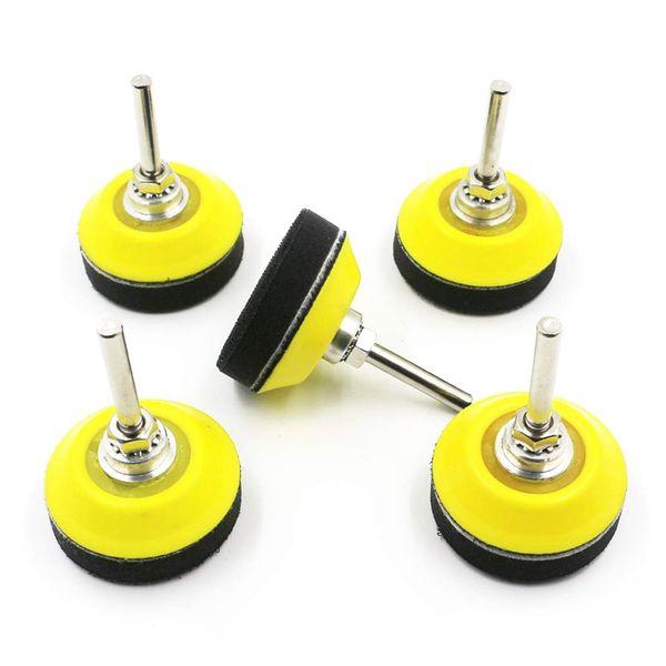 5 pack 2 inch (50mm) hook and loop sanding pad for sanding discs with 1/4 inches shank drill attachment and soft foam layer buff
5 pack 2 inch (50mm) hook and loop sanding pad for sanding discs with 1/4 inches shank drill attachment and soft foam layer buff