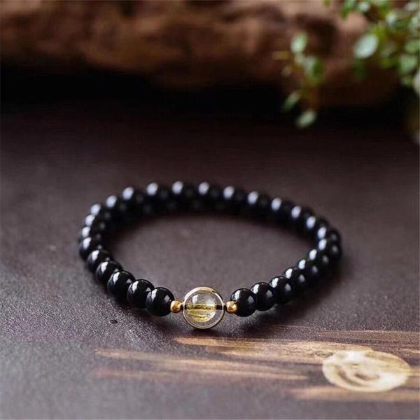 jinwateryu natural black gold obsidian blonde crystal single circle bracelet fashion new style lucky energy
jinwateryu natural black gold obsidian blonde crystal single circle bracelet fashion new style lucky energy