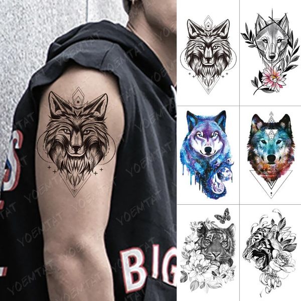waterproof temporary tattoo sticker lion wolf flash tattoo tiger flowers body art arm water transfer fake women men
waterproof temporary tattoo sticker lion wolf flash tattoo tiger flowers body art arm water transfer fake women men