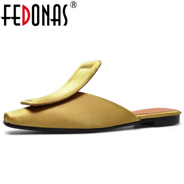 fedonas 2019 summer brand design square toe square heels women pumps shallow slip on mules single shoes woman silk women sandals, Black
fedonas 2019 summer brand design square toe square heels women pumps shallow slip on mules single shoes woman silk women sandals, Black