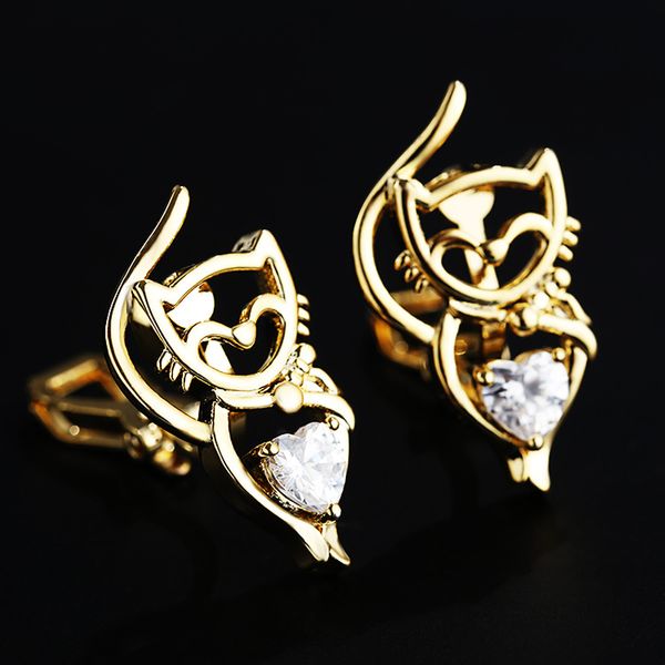 korea simple lucky cat crystal cubic zircon clip on earrings without piercing for women no pierced hole earcuff fake earrings, Silver
korea simple lucky cat crystal cubic zircon clip on earrings without piercing for women no pierced hole earcuff fake earrings, Silver