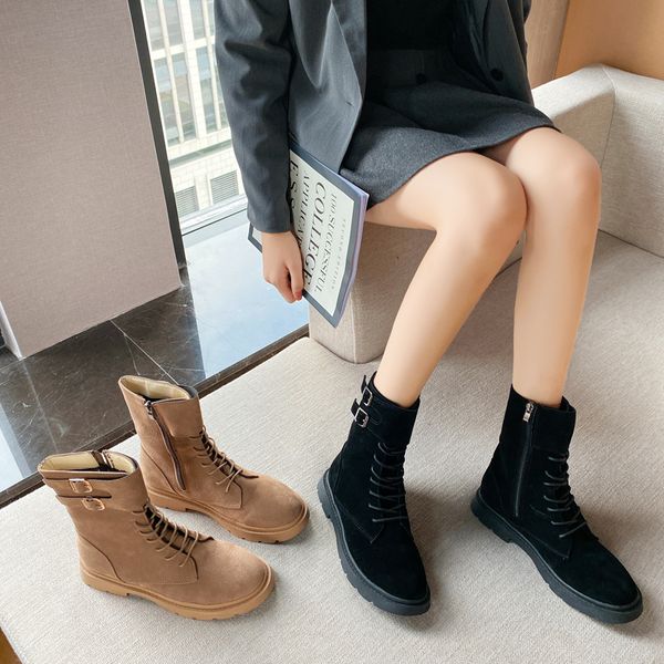 brand women's shoes winter boots lady flat heel round toe zipper booties ladies low heels booties boots-women fashion rock 2020, Black
brand women's shoes winter boots lady flat heel round toe zipper booties ladies low heels booties boots-women fashion rock 2020, Black