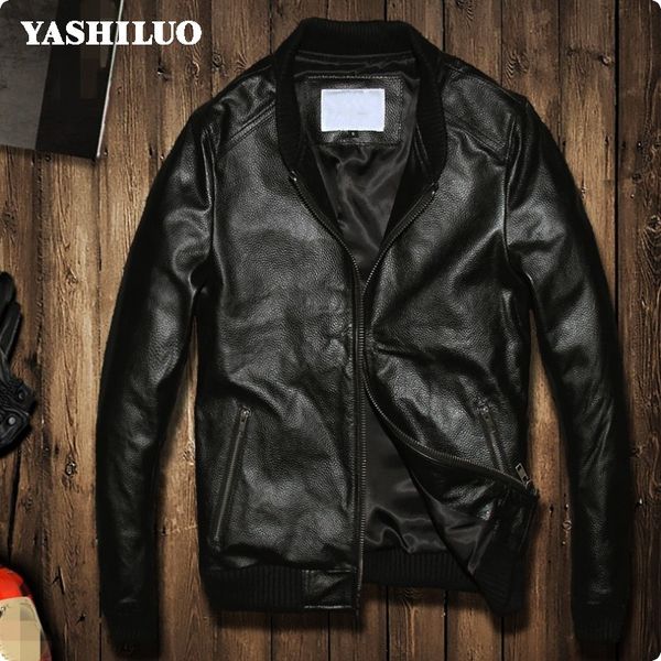 korean mens slim fit 100% real leather short clothes new motorcycle coat male jaqueta couro masculina motoqueiro, Black
korean mens slim fit 100% real leather short clothes new motorcycle coat male jaqueta couro masculina motoqueiro, Black