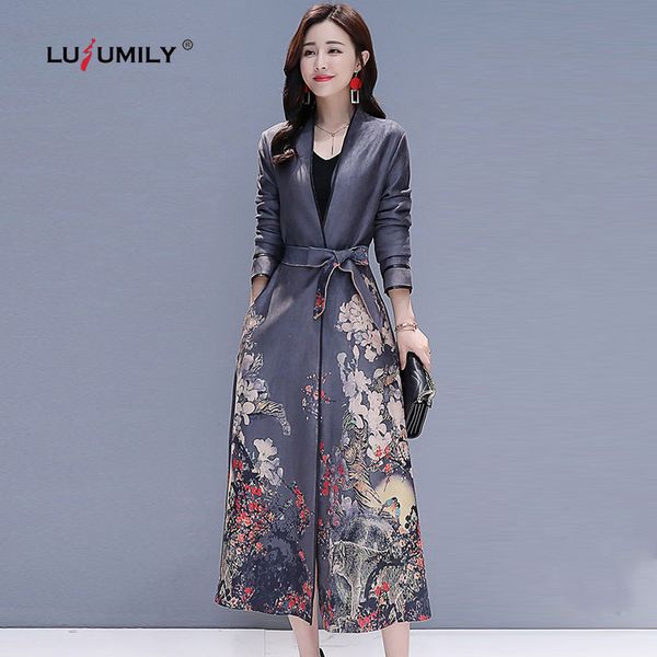 lusumily fashion printing windbreaker female long jacket loose 2020 autumn winter new chinese style women's retro trench coats, Tan;black
lusumily fashion printing windbreaker female long jacket loose 2020 autumn winter new chinese style women's retro trench coats, Tan;black