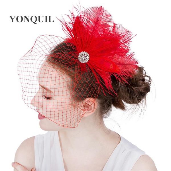 classic red mesh wedding headwear feather fancy fascinator bridal hair accessories mariage women elegant headdress hair pin jiwrw, White
classic red mesh wedding headwear feather fancy fascinator bridal hair accessories mariage women elegant headdress hair pin jiwrw, White