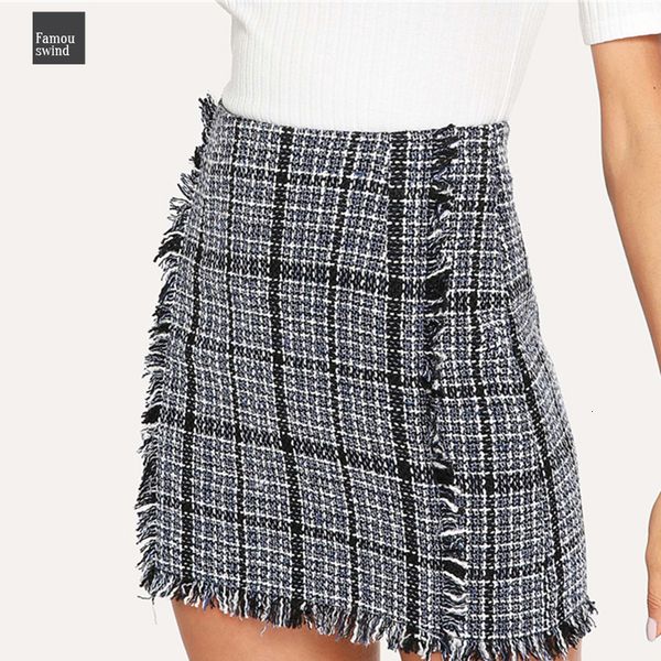 frayed skirts plaid short trim tweed bodycon mini skirt for women high waist multicolor autumn ladies elegant, Black
frayed skirts plaid short trim tweed bodycon mini skirt for women high waist multicolor autumn ladies elegant, Black