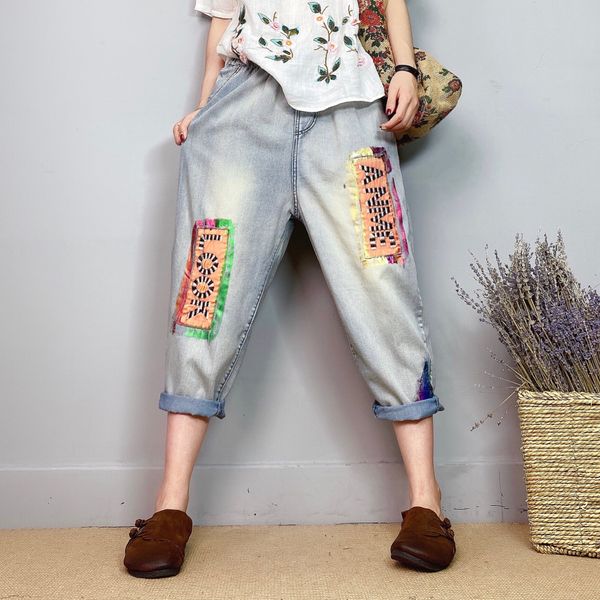 blue, gray cowboy loose version 7 minutes of pants female easy summer bk4705
blue, gray cowboy loose version 7 minutes of pants female easy summer bk4705