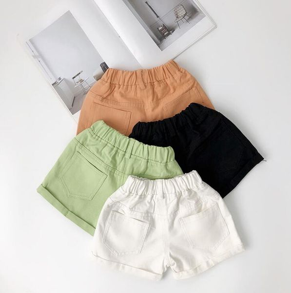 2020 new wholesale girls boys shorts summer cotton fashion kids shorts 1-6 years ho931, Black