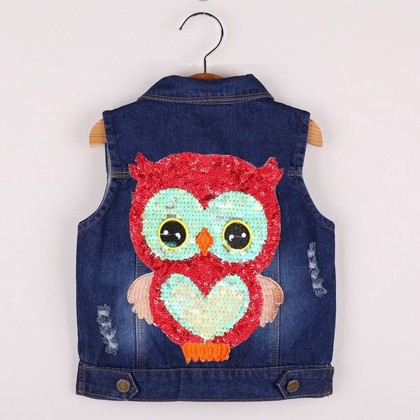 coat vest sequins children's wear 2020 autumn children's coat cartoon owl sequins denim vest, Camo
coat vest sequins children's wear 2020 autumn children's coat cartoon owl sequins denim vest, Camo