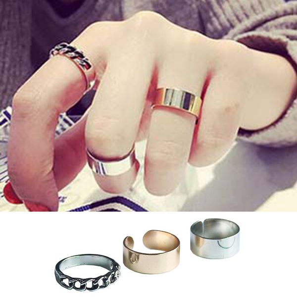 fashion wild temperament 3 piece set twist joint opening adjustable size ring party personality set ring wholesale, Golden;silver
fashion wild temperament 3 piece set twist joint opening adjustable size ring party personality set ring wholesale, Golden;silver