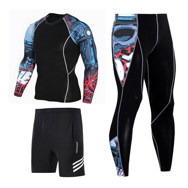 man compression sports suit quick drying sweat training fitness kit rashguard male sportswear jogging running, White;black
man compression sports suit quick drying sweat training fitness kit rashguard male sportswear jogging running, White;black