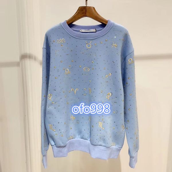 high end women's girls long sleeve sweatshirt long sleeved constellation printing full diamond womens crew neck sweatshirt, Black
high end women's girls long sleeve sweatshirt long sleeved constellation printing full diamond womens crew neck sweatshirt, Black