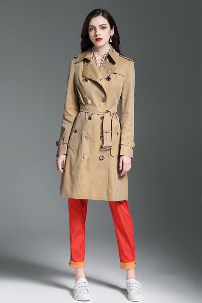 women's trench coats long classic windbreaker waterproof british new high-end english style autumn winter gabadian solid color casual s, Tan;black
women's trench coats long classic windbreaker waterproof british new high-end english style autumn winter gabadian solid color casual s, Tan;black
