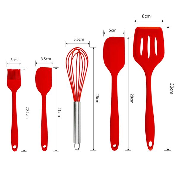 non-stick silicone kitchen utensils set red turner whisk spatula food brush heat resistant kitchen gadgets cooking tools set other kitchen
non-stick silicone kitchen utensils set red turner whisk spatula food brush heat resistant kitchen gadgets cooking tools set other kitchen