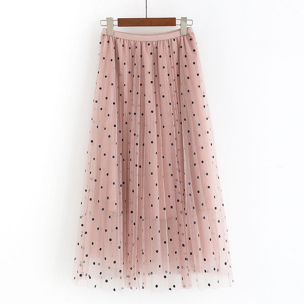skirts korean fashion mesh dot skirt elastic high waist pleated women 2021 spring elegant long female midi, Black
skirts korean fashion mesh dot skirt elastic high waist pleated women 2021 spring elegant long female midi, Black