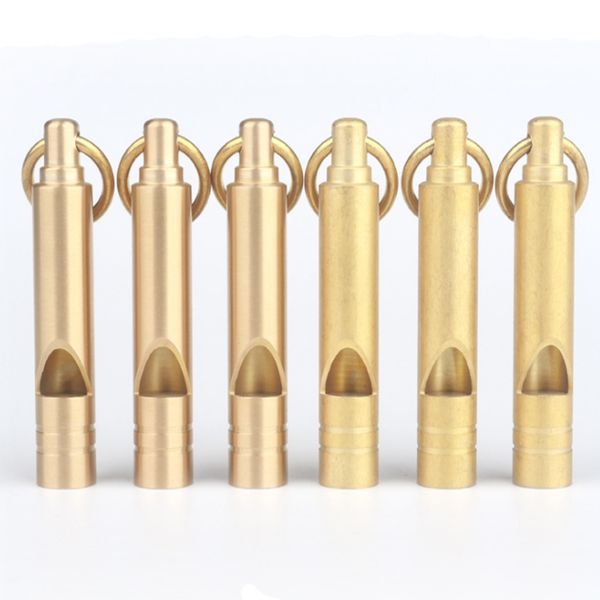 wholesale 9.5*50mm wholesale pure brass whistle mini keyring keychain copper whistles outdoor emergency survival tool
wholesale 9.5*50mm wholesale pure brass whistle mini keyring keychain copper whistles outdoor emergency survival tool