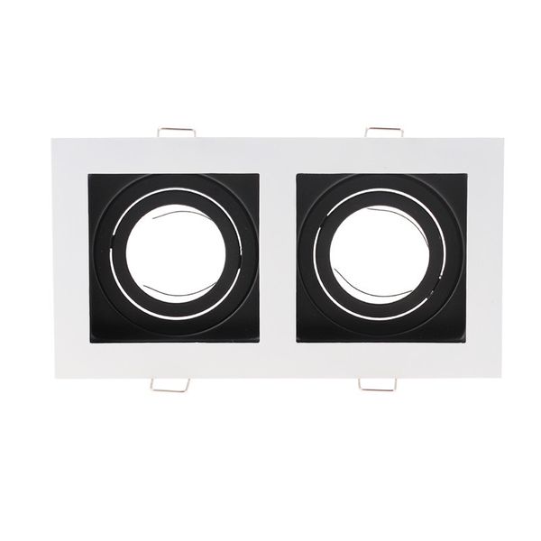 recessed mounting double head gu10 mr16 square mounting bracket white ceiling spot light aluminum round fitting silver gimbal
recessed mounting double head gu10 mr16 square mounting bracket white ceiling spot light aluminum round fitting silver gimbal
