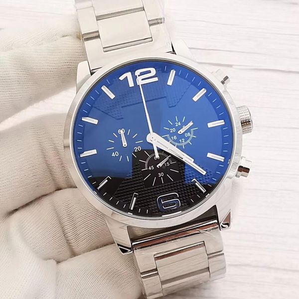 fashion mens watches brand luxury stainless steel sport watch chronograph man big quartz wristwatch men clock relogio masculino, Slivery;brown
fashion mens watches brand luxury stainless steel sport watch chronograph man big quartz wristwatch men clock relogio masculino, Slivery;brown