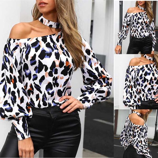 women's t-shirt fashion women long sleeve leopard clothes v neck shirt office lady streetwear elegant plus size clothing, White
women's t-shirt fashion women long sleeve leopard clothes v neck shirt office lady streetwear elegant plus size clothing, White