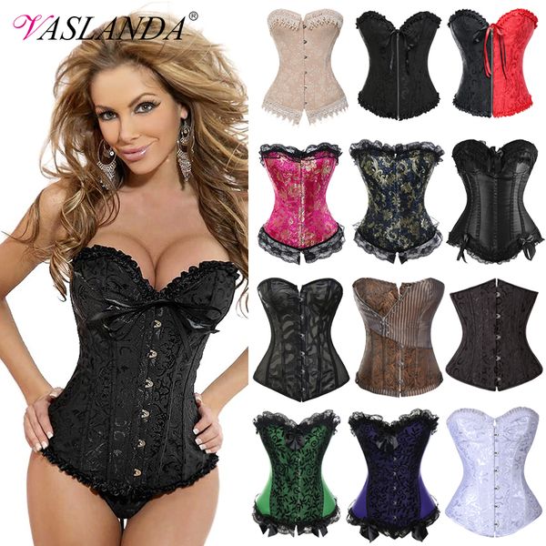 vaslanda steampunk corsets gothic clothing for women waist trainer bustier burlesque corsages workout shaper corselet, Black;white
vaslanda steampunk corsets gothic clothing for women waist trainer bustier burlesque corsages workout shaper corselet, Black;white