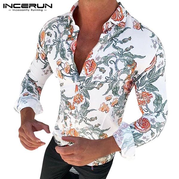 incerun fashion men shirt floral printed casual long sleeve slim turn-down collar camisas hombre streetwear hawaiian shirts 2019, White;black
incerun fashion men shirt floral printed casual long sleeve slim turn-down collar camisas hombre streetwear hawaiian shirts 2019, White;black