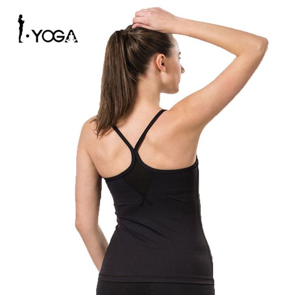 women fitness yoga gym running jogging nylon quick dry breathable sleeveless elastic strench pad training tank vest 15002, White;red
women fitness yoga gym running jogging nylon quick dry breathable sleeveless elastic strench pad training tank vest 15002, White;red