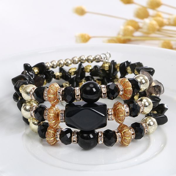 женщины браслеты luxury дизайнер ювелирных изделий сделано пряди бусины природные камни материал геометрическая для подарка jssl115, Black
женщины браслеты luxury дизайнер ювелирных изделий сделано пряди бусины природные камни материал геометрическая для подарка jssl115, Black