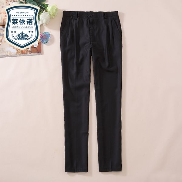 korean version straight leg trousers school uniform pants for men and women, Black
korean version straight leg trousers school uniform pants for men and women, Black