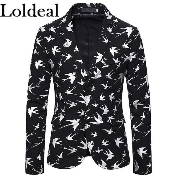 loldeal bird gilding print men's metallic suit jacket luxury stylish slim fit blazer 2 button sport coat, White;black
loldeal bird gilding print men's metallic suit jacket luxury stylish slim fit blazer 2 button sport coat, White;black
