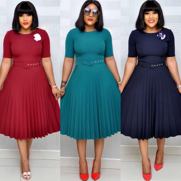 short sleeve dress for women summer pleated dress fashion business dress plus size dresses s l xl 2xl 3xl, White;black
short sleeve dress for women summer pleated dress fashion business dress plus size dresses s l xl 2xl 3xl, White;black