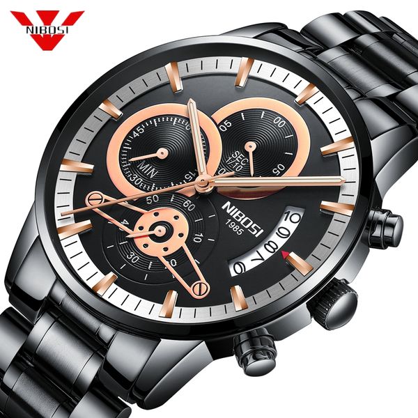 nibosi men watches brand luxury chronograph men sports watches waterproof full steel quartz men' relogio masculino, Slivery;brown
nibosi men watches brand luxury chronograph men sports watches waterproof full steel quartz men' relogio masculino, Slivery;brown