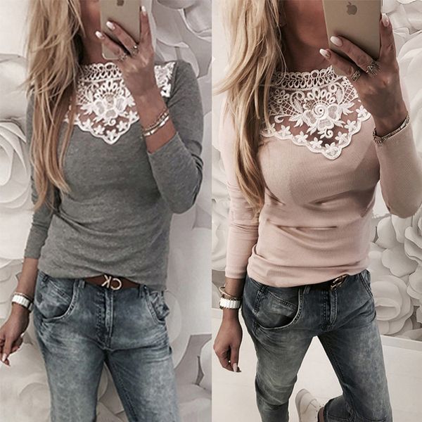 autumn spring women lace blouse shirt white red gray black party girls blusas shirts fashion
autumn spring women lace blouse shirt white red gray black party girls blusas shirts fashion