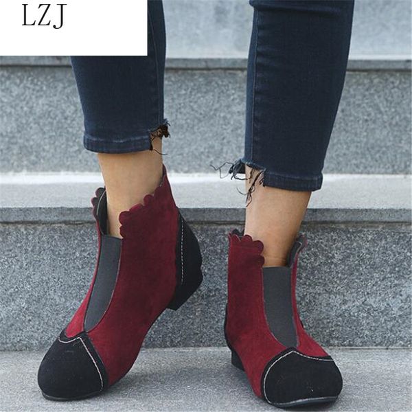 2019 autumn new women's shoes fashion suede low heel lace europe and america big size ladies comfortable boots plus size 35-42, Black
2019 autumn new women's shoes fashion suede low heel lace europe and america big size ladies comfortable boots plus size 35-42, Black