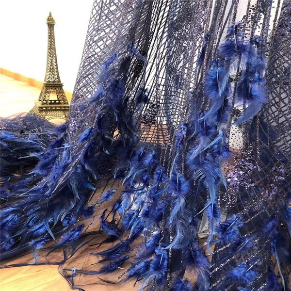 naxiu 3d feather sequins lace fabric african dress tulle fabric evening dress nigerian wedding lace 5yards, Pink;blue
naxiu 3d feather sequins lace fabric african dress tulle fabric evening dress nigerian wedding lace 5yards, Pink;blue