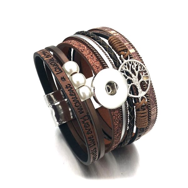 magnet tree of life bangle 179 crystal pu leather 12mm 18mm snap button charm bracelet bangle jewelry for women men gift, Golden;silver
magnet tree of life bangle 179 crystal pu leather 12mm 18mm snap button charm bracelet bangle jewelry for women men gift, Golden;silver