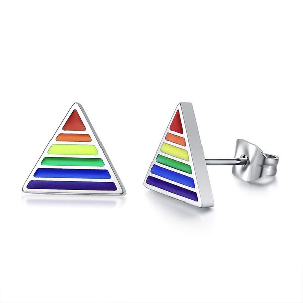 stud earrings lgbtq accessories stainless steel star and triangle shape rainbow earrings for women men fashion jewelry, Golden;silver
stud earrings lgbtq accessories stainless steel star and triangle shape rainbow earrings for women men fashion jewelry, Golden;silver