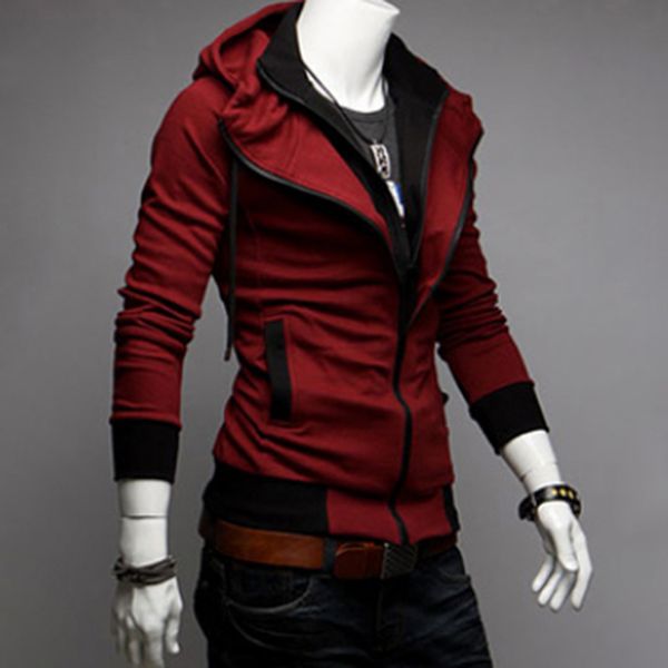 fashion new autumn winter men's jacket male color matching jacket male's hooded coat outwear, Black;brown
fashion new autumn winter men's jacket male color matching jacket male's hooded coat outwear, Black;brown
